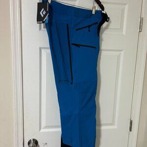 Black Diamond Mens Dawn Patrol Hybrid Ski Pants, Large